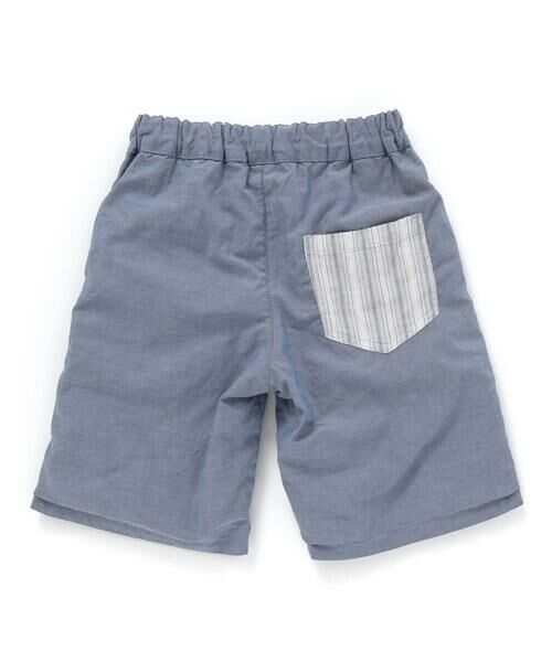 SLAP SLIP / スラップ スリップ ショート・ハーフ・半端丈パンツ | 【お揃い】マルチストライプダンガリーリバーシブルハーフパンツ(80~130cm) | 詳細6