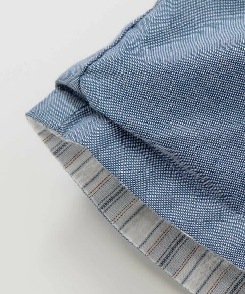 SLAP SLIP / スラップ スリップ ショート・ハーフ・半端丈パンツ | 【お揃い】マルチストライプダンガリーリバーシブルハーフパンツ(80~130cm) | 詳細8