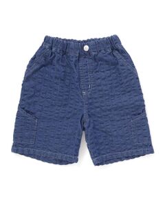 SLAP SLIP / スラップ スリップ ショート・ハーフ・半端丈パンツ | サイドポケットポコポコサッカーデニムハーフパンツ(80~130cm)