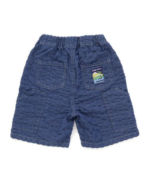 SLAP SLIP / スラップ スリップ ショート・ハーフ・半端丈パンツ | サイドポケットポコポコサッカーデニムハーフパンツ(80~130cm) | 詳細5