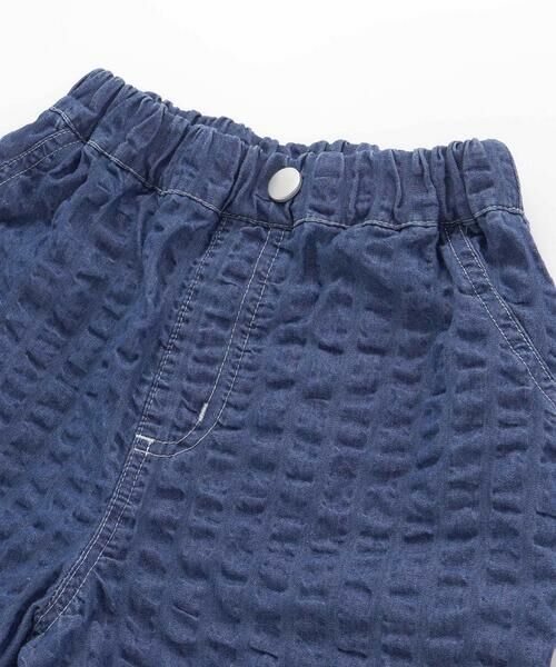 SLAP SLIP / スラップ スリップ ショート・ハーフ・半端丈パンツ | サイドポケットポコポコサッカーデニムハーフパンツ(80~130cm) | 詳細6
