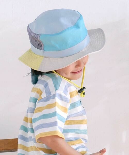 SLAP SLIP / スラップ スリップ ハット | 【UVカット】日よけ付き切り替え総柄メッシュサファリハット(50~54cm) | 詳細6