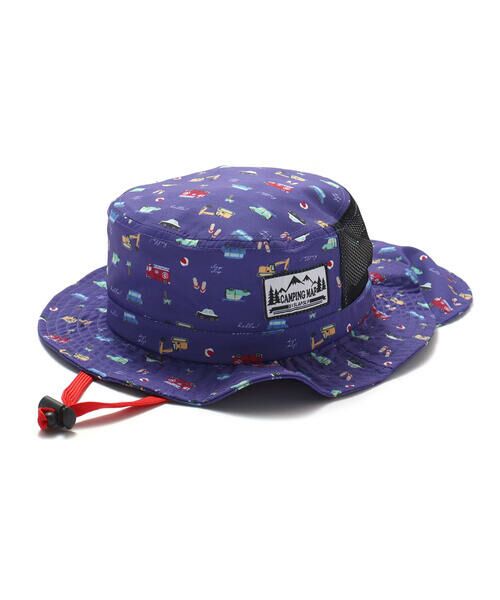 SLAP SLIP / スラップ スリップ ハット | 【UVカット】日よけ付き切り替え総柄メッシュサファリハット(50~54cm) | 詳細16