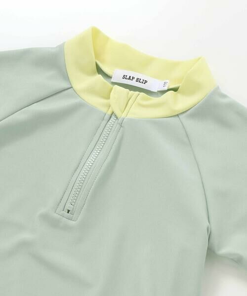 SLAP SLIP / スラップ スリップ 水着・スイムグッズ | はたらくくるまうみのいきもの恐竜ドドーンとモチーフプリントハーフジップラッシュガード(90~130cm) | 詳細15