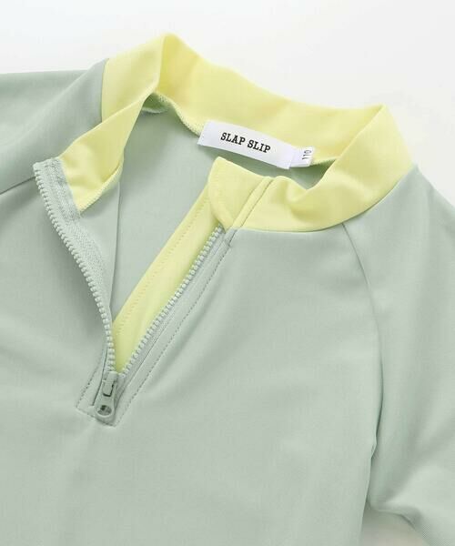 SLAP SLIP / スラップ スリップ 水着・スイムグッズ | はたらくくるまうみのいきもの恐竜ドドーンとモチーフプリントハーフジップラッシュガード(90~130cm) | 詳細16