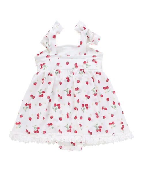 SLAP SLIP / スラップ スリップ 水着・スイムグッズ | 【お揃い】肩リボンフルーツ総柄ワンピース型スイムウェア(90~130cm) | 詳細6