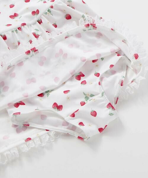 SLAP SLIP / スラップ スリップ 水着・スイムグッズ | 【お揃い】肩リボンフルーツ総柄ワンピース型スイムウェア(90~130cm) | 詳細7