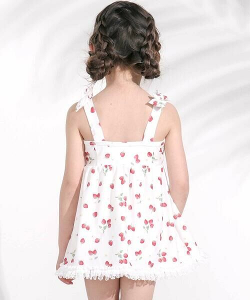 SLAP SLIP / スラップ スリップ 水着・スイムグッズ | 【お揃い】肩リボンフルーツ総柄ワンピース型スイムウェア(90~130cm) | 詳細3