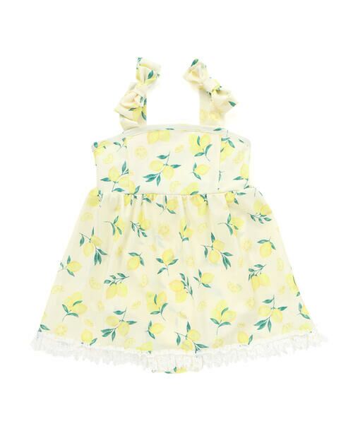 SLAP SLIP / スラップ スリップ 水着・スイムグッズ | 【お揃い】肩リボンフルーツ総柄ワンピース型スイムウェア(90~130cm) | 詳細15