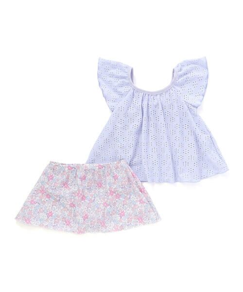 SLAP SLIP / スラップ スリップ 水着・スイムグッズ | 袖フリル花柄スカートタンキニ型スイムウェア(90~130cm) | 詳細8