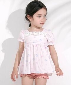 SLAP SLIP / スラップ スリップ 水着・スイムグッズ | シェル柄フロントレースパフスリーブセパレート型スイムウェア(90~130cm)