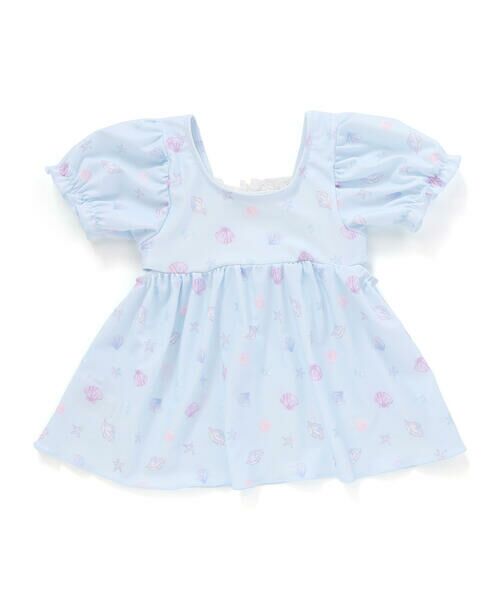 SLAP SLIP / スラップ スリップ 水着・スイムグッズ | シェル柄フロントレースパフスリーブセパレート型スイムウェア(90~130cm) | 詳細9