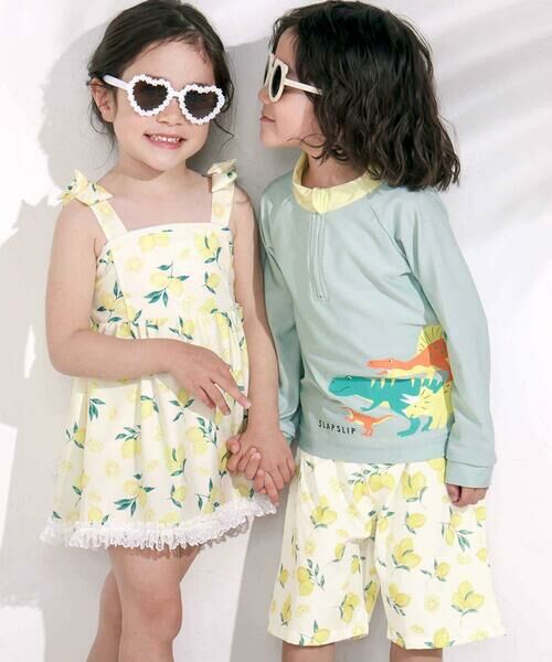 SLAP SLIP / スラップ スリップ 水着・スイムグッズ | 【お揃い】はたらくくるまうみのいきものフルーツ総柄パンツ型スイムウェア(90~130cm) | 詳細21