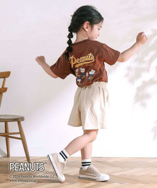 SLAP SLIP / スラップ スリップ Tシャツ | 【PEANUTS×SLAP SLIP】ピーナッツの仲間たちバックプリントTシャツ(80~130cm) | 詳細12