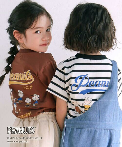 SLAP SLIP / スラップ スリップ Tシャツ | 【PEANUTS×SLAP SLIP】ピーナッツの仲間たちバックプリントTシャツ(80~130cm) | 詳細8