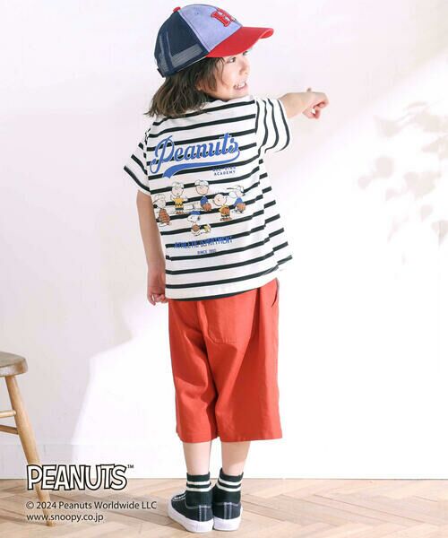 SLAP SLIP / スラップ スリップ Tシャツ | 【PEANUTS×SLAP SLIP】ピーナッツの仲間たちバックプリントTシャツ(80~130cm) | 詳細24
