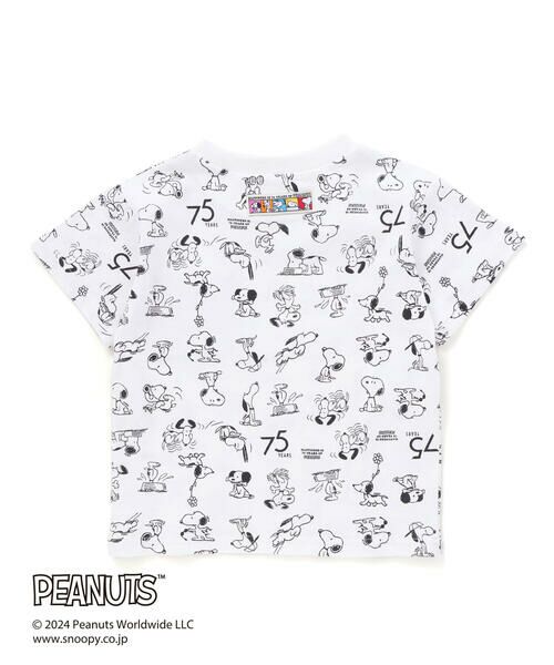 SLAP SLIP / スラップ スリップ Tシャツ | 【PEANUTS×SLAP SLIP】75周年スヌーピーいっぱいポケット付き総柄Tシャツ(80~130cm) | 詳細5