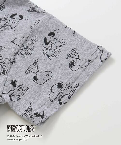 SLAP SLIP / スラップ スリップ Tシャツ | 【PEANUTS×SLAP SLIP】75周年スヌーピーいっぱいポケット付き総柄Tシャツ(80~130cm) | 詳細9