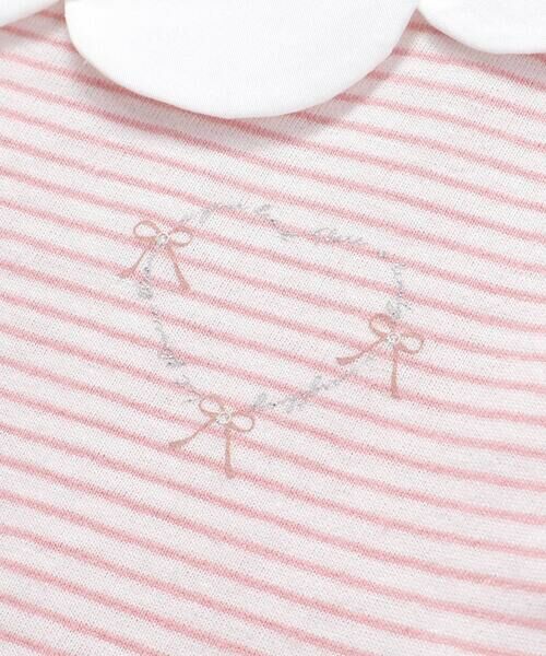 SLAP SLIP / スラップ スリップ Tシャツ | スカラップ襟後ろゴム無地ボーダーTシャツ(80~130cm) | 詳細11