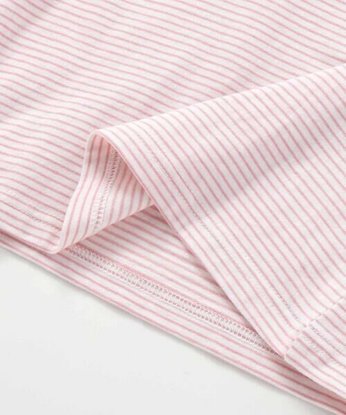 SLAP SLIP / スラップ スリップ Tシャツ | スカラップ襟後ろゴム無地ボーダーTシャツ(80~130cm) | 詳細14