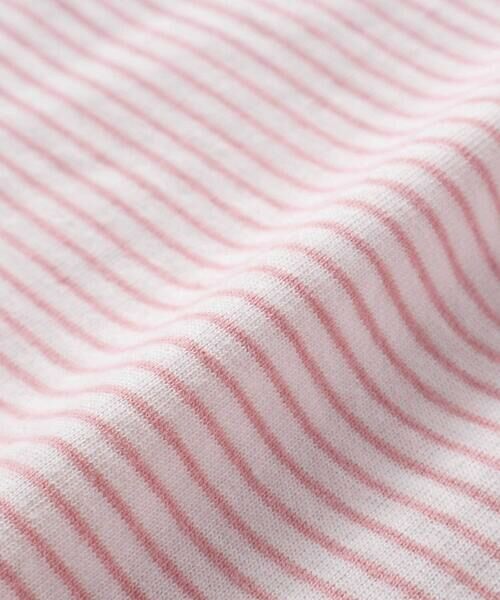SLAP SLIP / スラップ スリップ Tシャツ | スカラップ襟後ろゴム無地ボーダーTシャツ(80~130cm) | 詳細15