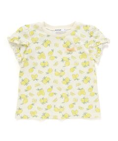 SLAP SLIP / スラップ スリップ Tシャツ | 【お揃い】アイスチェリーレモン総柄フリル袖Tシャツ(80~130cm)