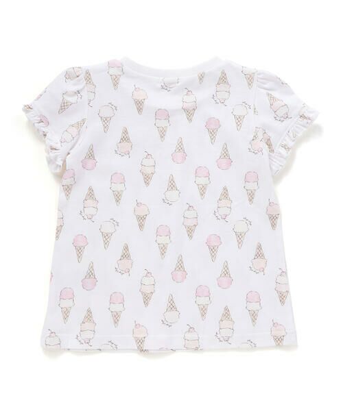 SLAP SLIP / スラップ スリップ Tシャツ | 【お揃い】アイスチェリーレモン総柄フリル袖Tシャツ(80~130cm) | 詳細2