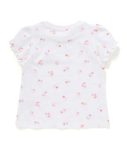 SLAP SLIP / スラップ スリップ Tシャツ | 【お揃い】アイスチェリーレモン総柄フリル袖Tシャツ(80~130cm) | 詳細7