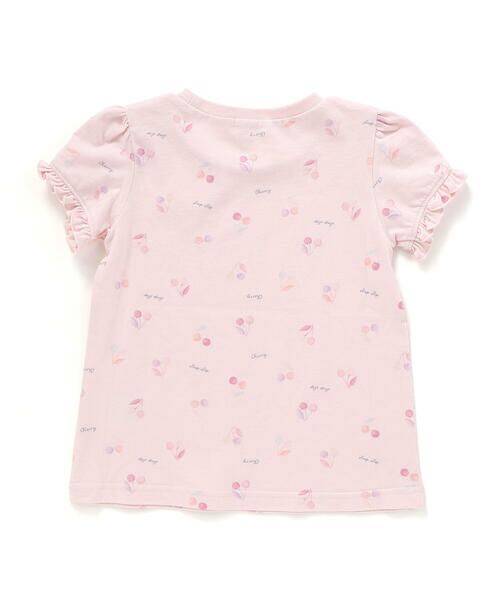 SLAP SLIP / スラップ スリップ Tシャツ | 【お揃い】アイスチェリーレモン総柄フリル袖Tシャツ(80~130cm) | 詳細9