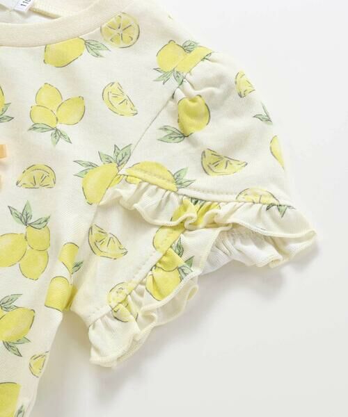 SLAP SLIP / スラップ スリップ Tシャツ | 【お揃い】アイスチェリーレモン総柄フリル袖Tシャツ(80~130cm) | 詳細18