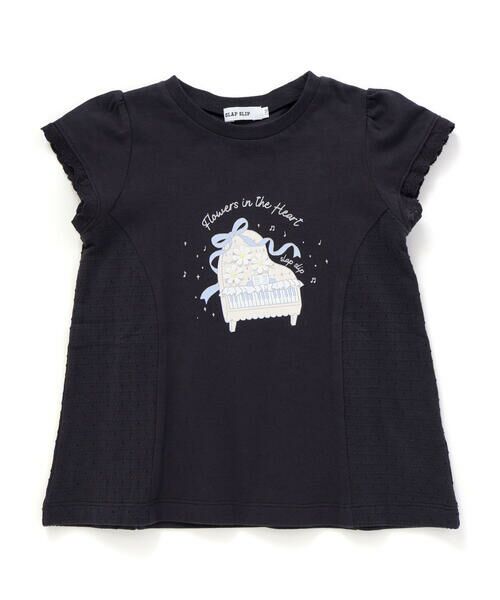 SLAP SLIP / スラップ スリップ Tシャツ | ピアノアイスサイド切り替えAラインTシャツ(80~130cm) | 詳細7