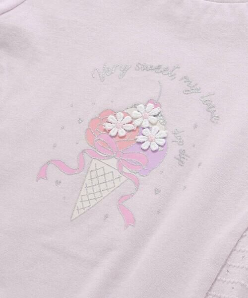 SLAP SLIP / スラップ スリップ Tシャツ | ピアノアイスサイド切り替えAラインTシャツ(80~130cm) | 詳細12