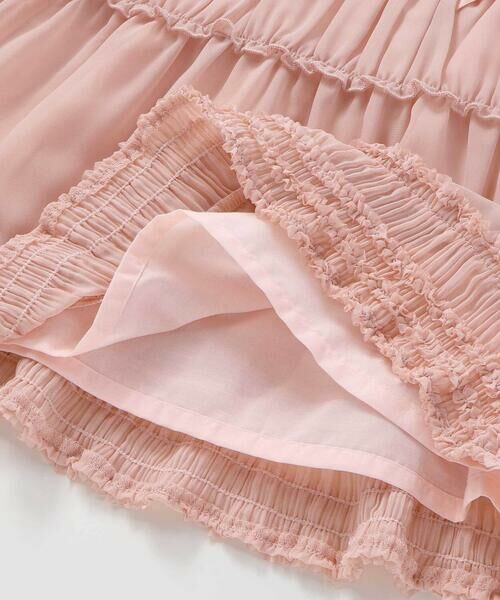 SLAP SLIP / スラップ スリップ Tシャツ | くしゅっとギャザーシフォンビスチェドッキングTシャツ(80~130cm) | 詳細7