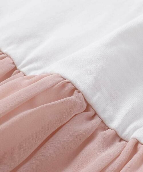 SLAP SLIP / スラップ スリップ Tシャツ | くしゅっとギャザーシフォンビスチェドッキングTシャツ(80~130cm) | 詳細8