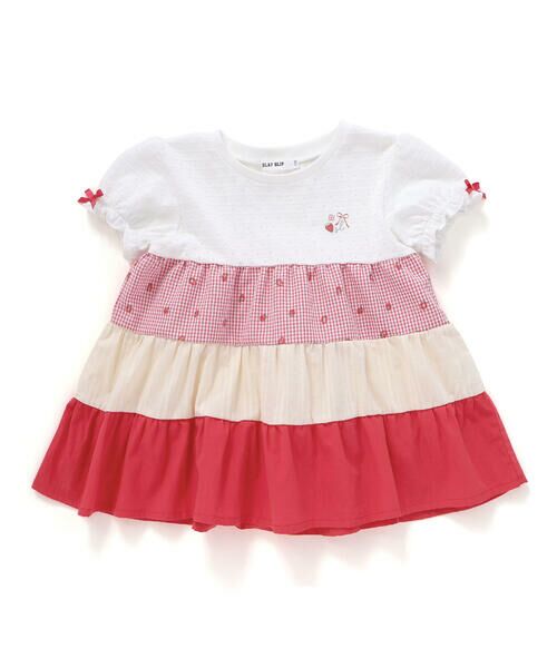 SLAP SLIP / スラップ スリップ Tシャツ | 【お揃い】レモンイチゴフルーツ柄ティアードチュニック(80~130cm) | 詳細6