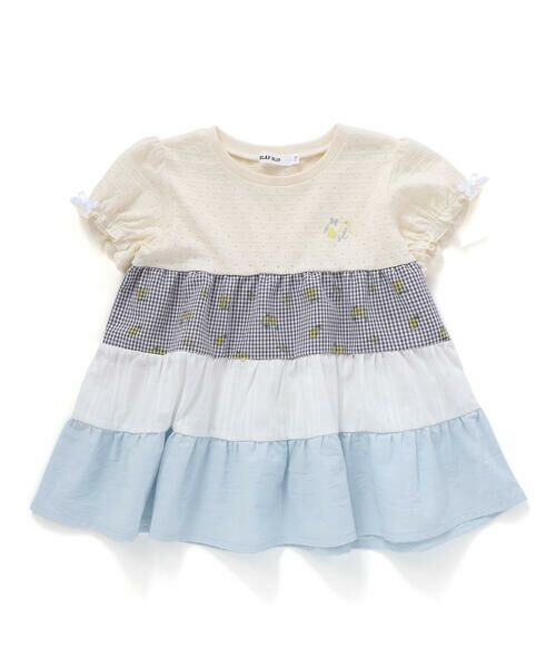 SLAP SLIP / スラップ スリップ Tシャツ | 【お揃い】レモンイチゴフルーツ柄ティアードチュニック(80~130cm) | 詳細14