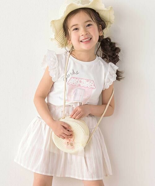 SLAP SLIP / スラップ スリップ Tシャツ | スイーツショップクマドレスヨーロッパモチーフ刺しゅうTシャツ(80~130cm) | 詳細2