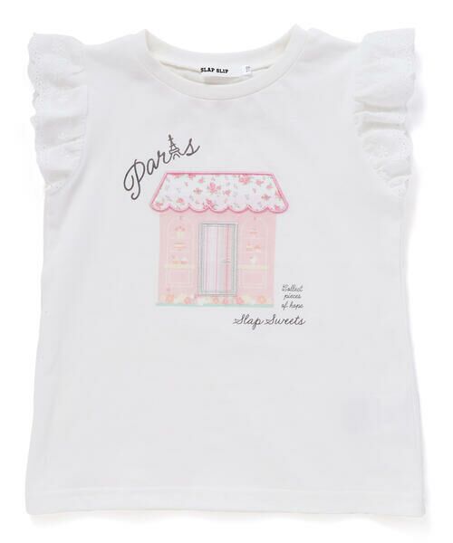 SLAP SLIP / スラップ スリップ Tシャツ | スイーツショップクマドレスヨーロッパモチーフ刺しゅうTシャツ(80~130cm) | 詳細3