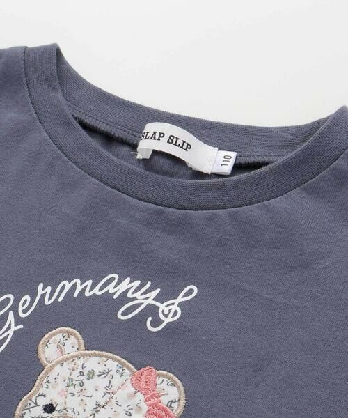 SLAP SLIP / スラップ スリップ Tシャツ | スイーツショップクマドレスヨーロッパモチーフ刺しゅうTシャツ(80~130cm) | 詳細10