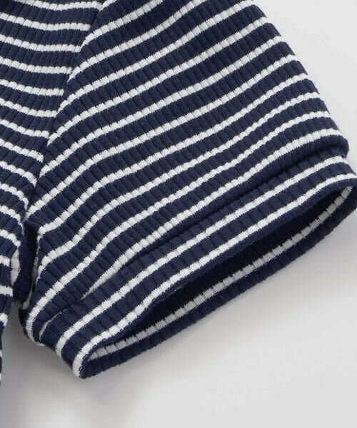 SLAP SLIP / スラップ スリップ Tシャツ | リボン襟マリン風ボーダーTシャツ(80~130cm) | 詳細12
