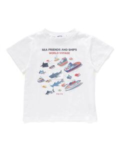 SLAP SLIP / スラップ スリップ Tシャツ | 海の生き物恐竜のりもの仕掛けめくる知育フリップTシャツ(80~130cm)