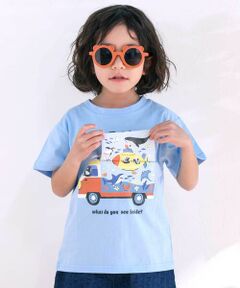 SLAP SLIP / スラップ スリップ Tシャツ | くるま仕掛けめくる知育フリップTシャツ(80~120cm)