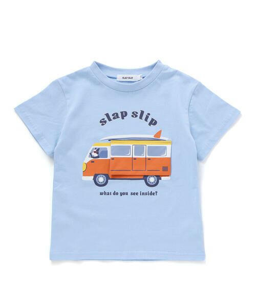 SLAP SLIP / スラップ スリップ Tシャツ | くるま仕掛けめくる知育フリップTシャツ(80~120cm) | 詳細3