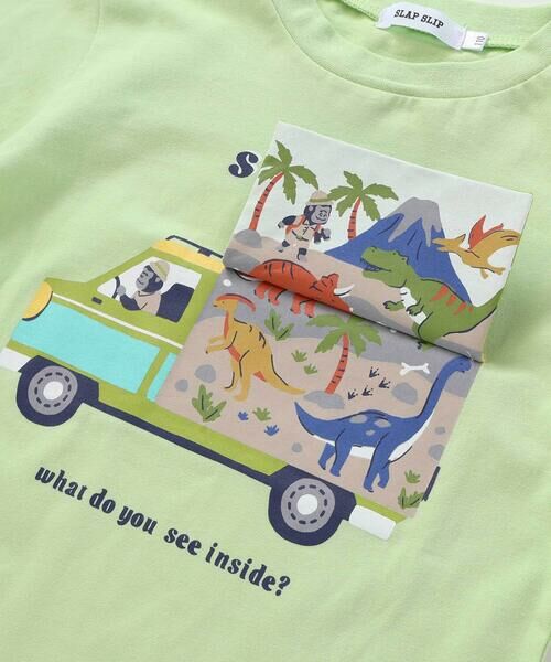 SLAP SLIP / スラップ スリップ Tシャツ | くるま仕掛けめくる知育フリップTシャツ(80~120cm) | 詳細13