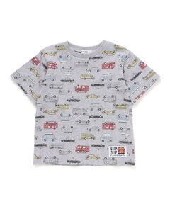 SLAP SLIP / スラップ スリップ Tシャツ | 【お揃い】くるまレモンいきもの総柄Tシャツ(80~130cm)