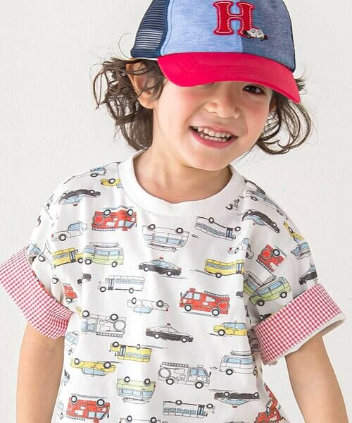 SLAP SLIP / スラップ スリップ Tシャツ | 【お揃い】くるまレモンいきもの総柄Tシャツ(80~130cm) | 詳細5