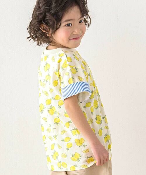SLAP SLIP / スラップ スリップ Tシャツ | 【お揃い】くるまレモンいきもの総柄Tシャツ(80~130cm) | 詳細11