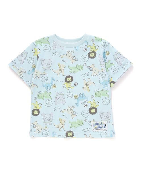 SLAP SLIP / スラップ スリップ Tシャツ | 【お揃い】くるまレモンいきもの総柄Tシャツ(80~130cm) | 詳細14