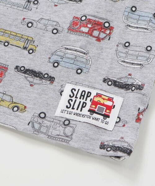 SLAP SLIP / スラップ スリップ Tシャツ | 【お揃い】くるまレモンいきもの総柄Tシャツ(80~130cm) | 詳細22