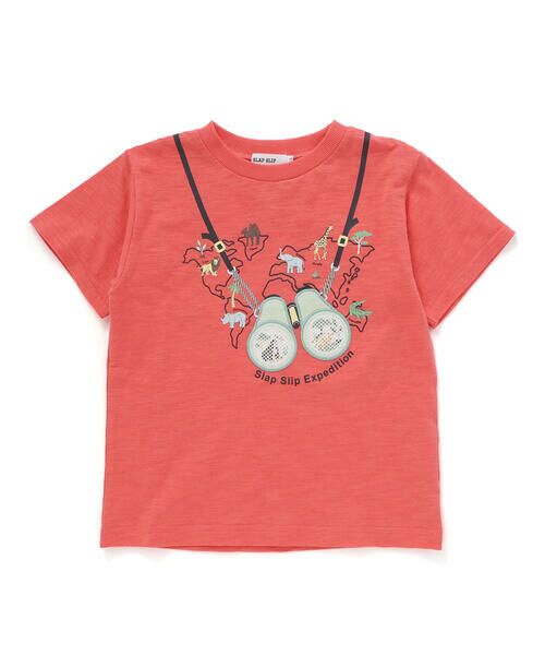 SLAP SLIP / スラップ スリップ Tシャツ | メッシュ双眼鏡刺しゅうモチーフプリントTシャツ(80~130cm) | 詳細8